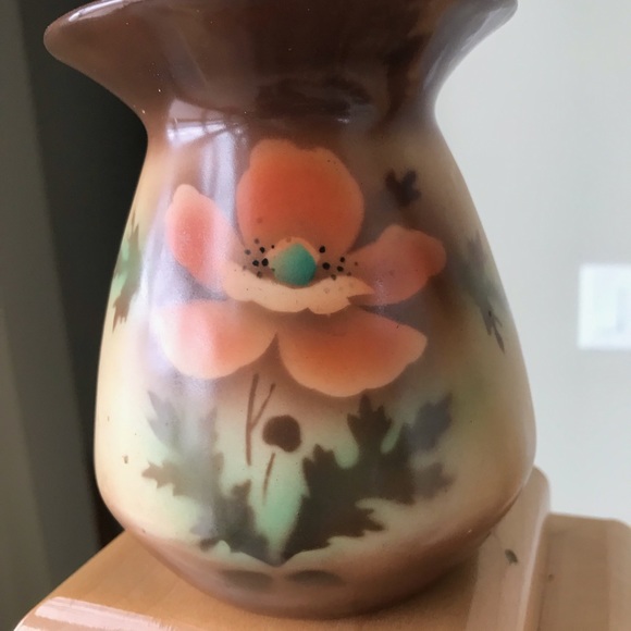 ANTIQUE/VINTAGE HAND PAINTED CZECHOSLOWSKIA VASE - Picture 4 of 10